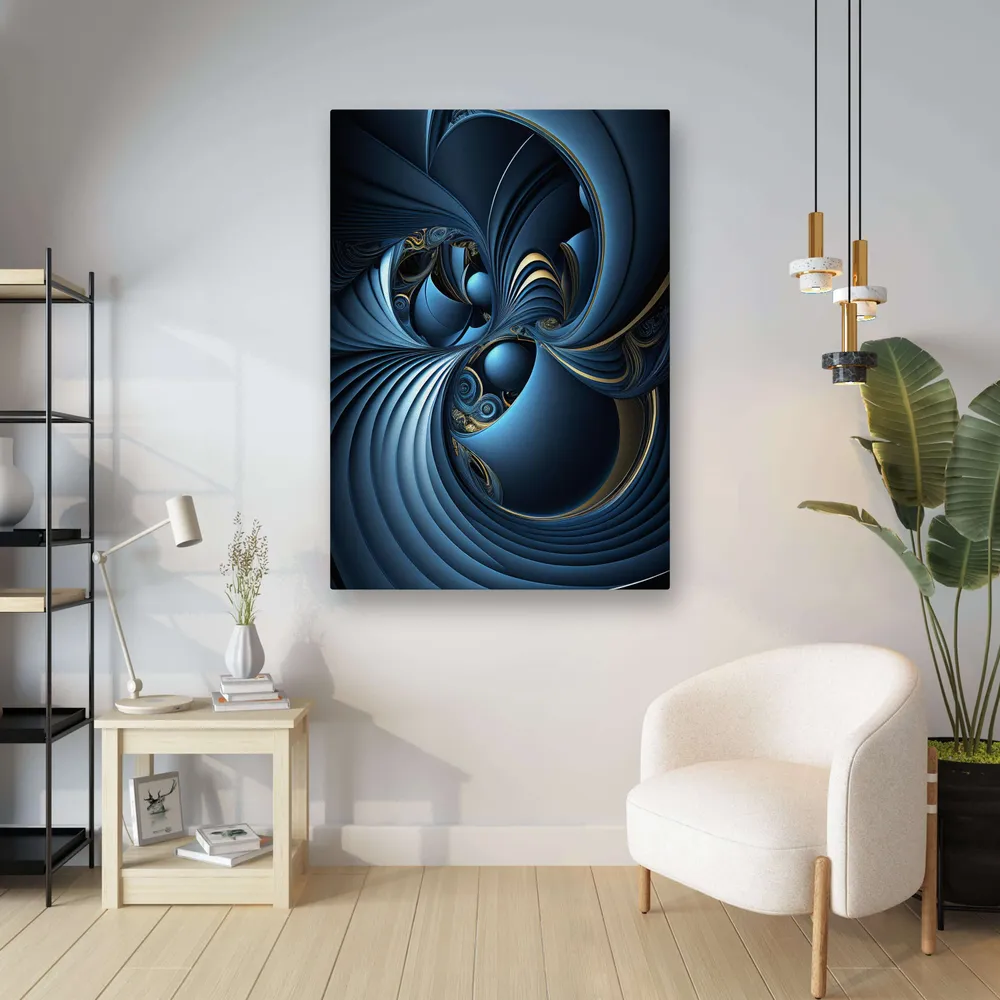 Tableau Moderne Abstrait Bleu MusaArtGallery