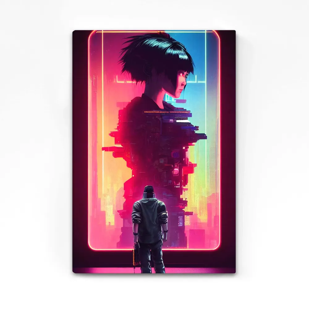 Tableau Moderne Femme Cyberpunk MusaArtGallery