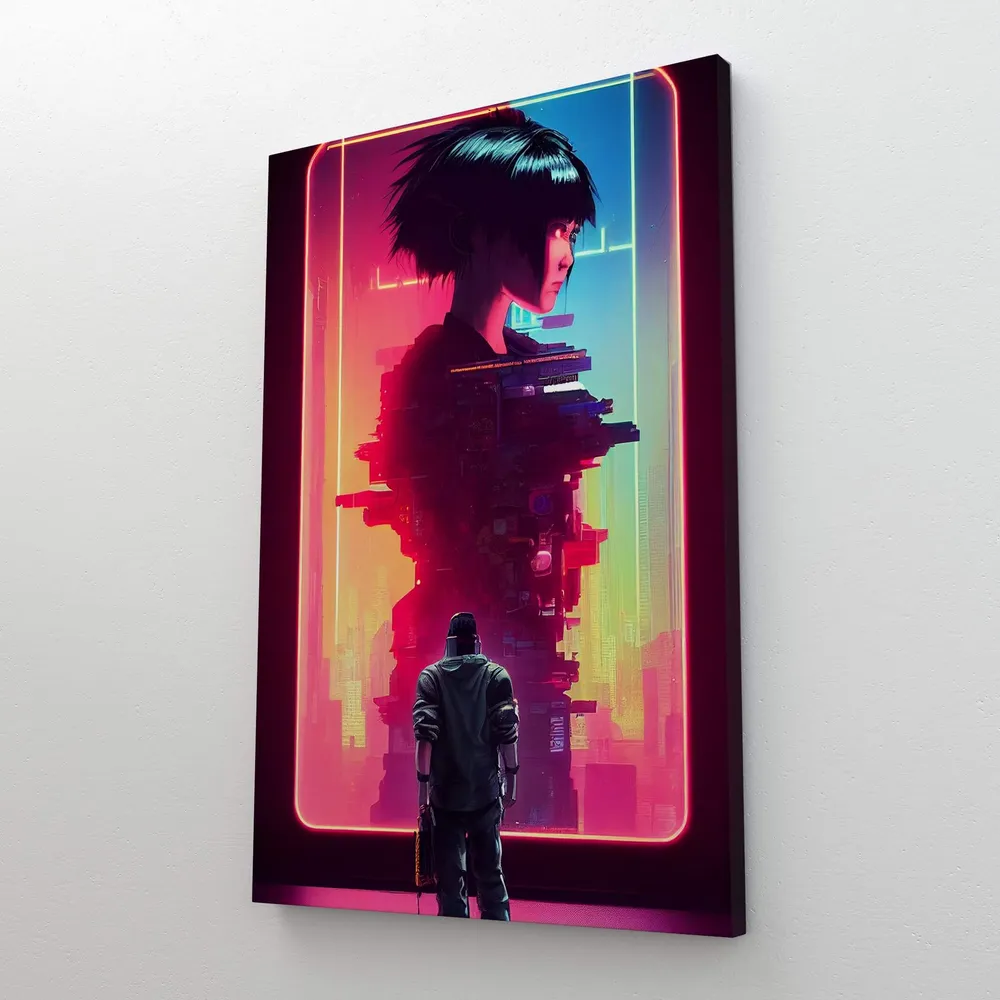 Tableau Moderne Femme Cyberpunk MusaArtGallery