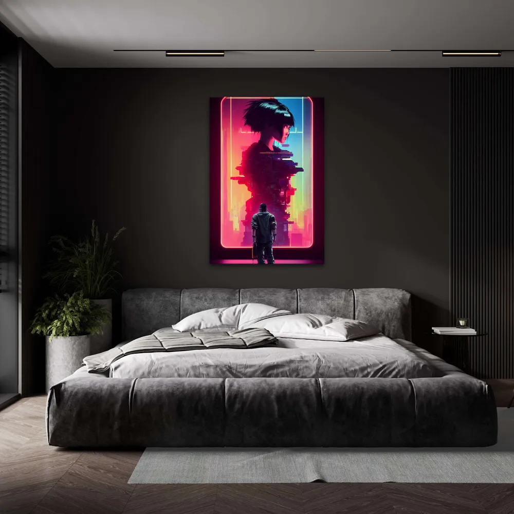 Tableau Moderne Femme Cyberpunk MusaArtGallery