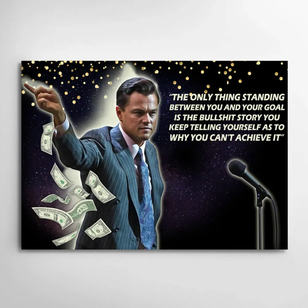 Tableau Motivation Wolf Wall Street 16x12 MusaArtGallery