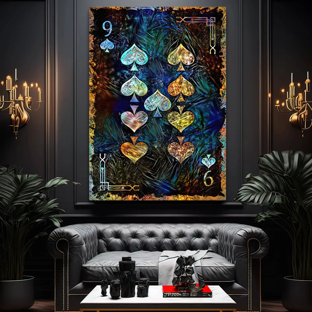 Tableau Neuf de Pique MusaArtGallery
