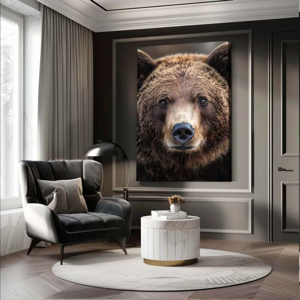 Tableau Ours Tete MusaArtGallery