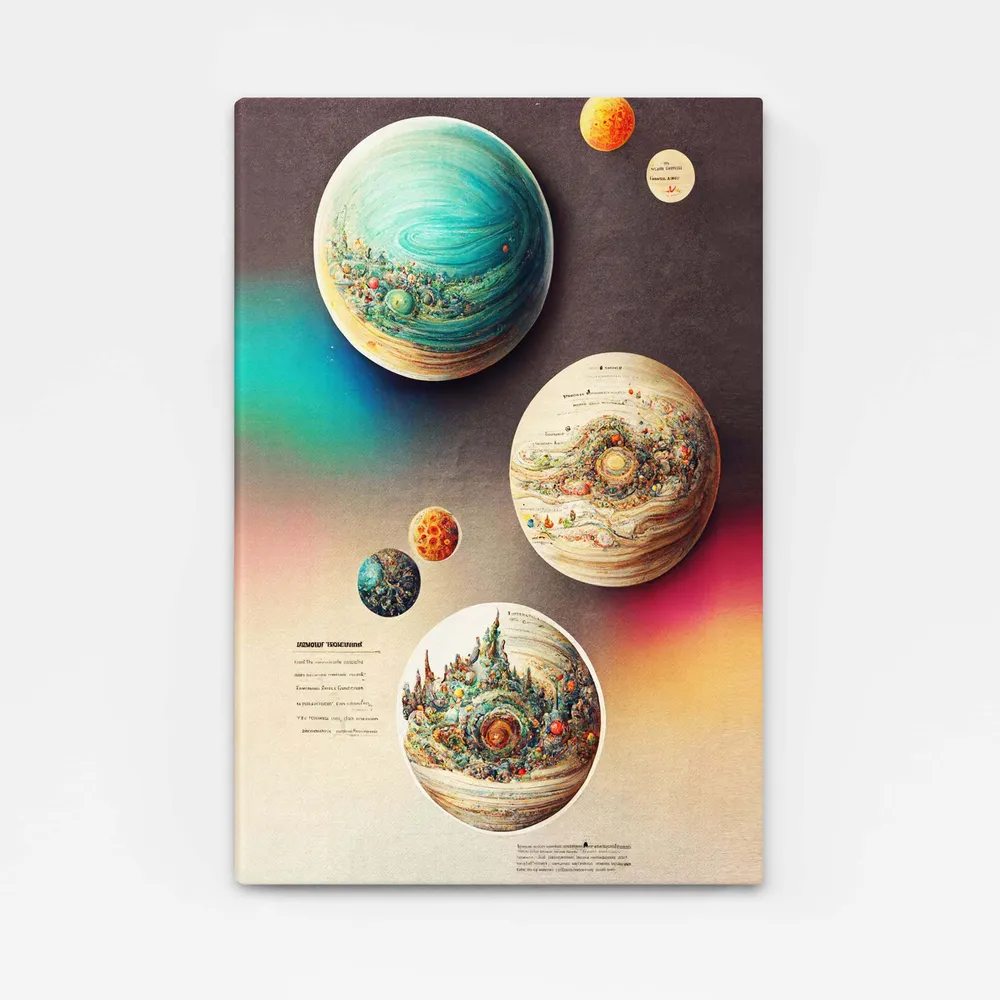 Tableau Planete Abstrait MusaArtGallery