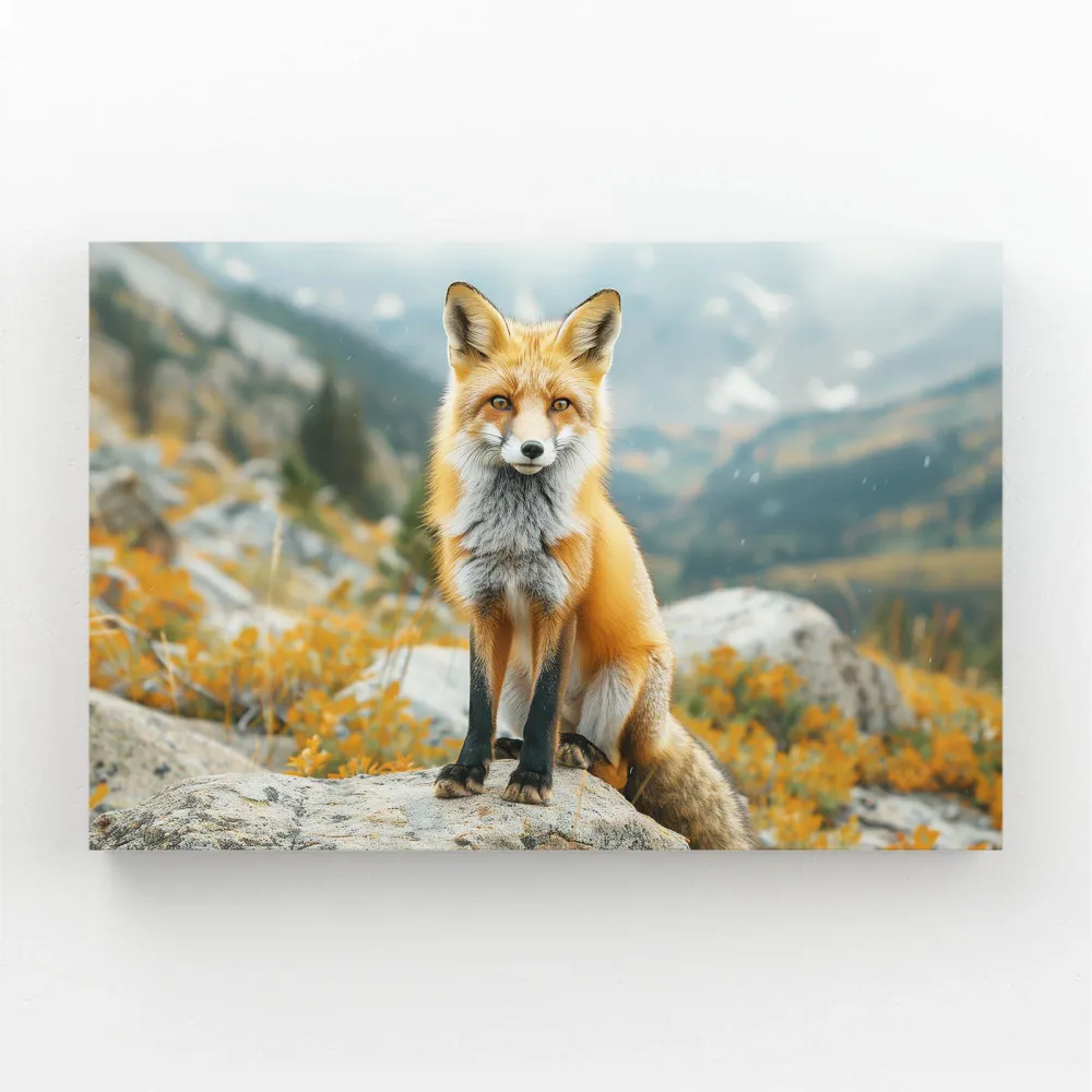 Tableau Renard Montagne MusaArtGallery