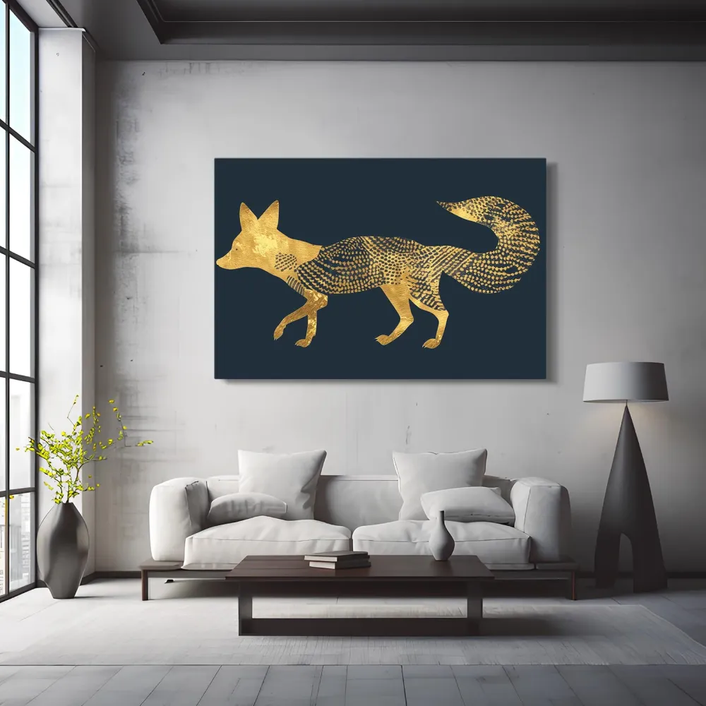 Tableau Renard Orné MusaArtGallery