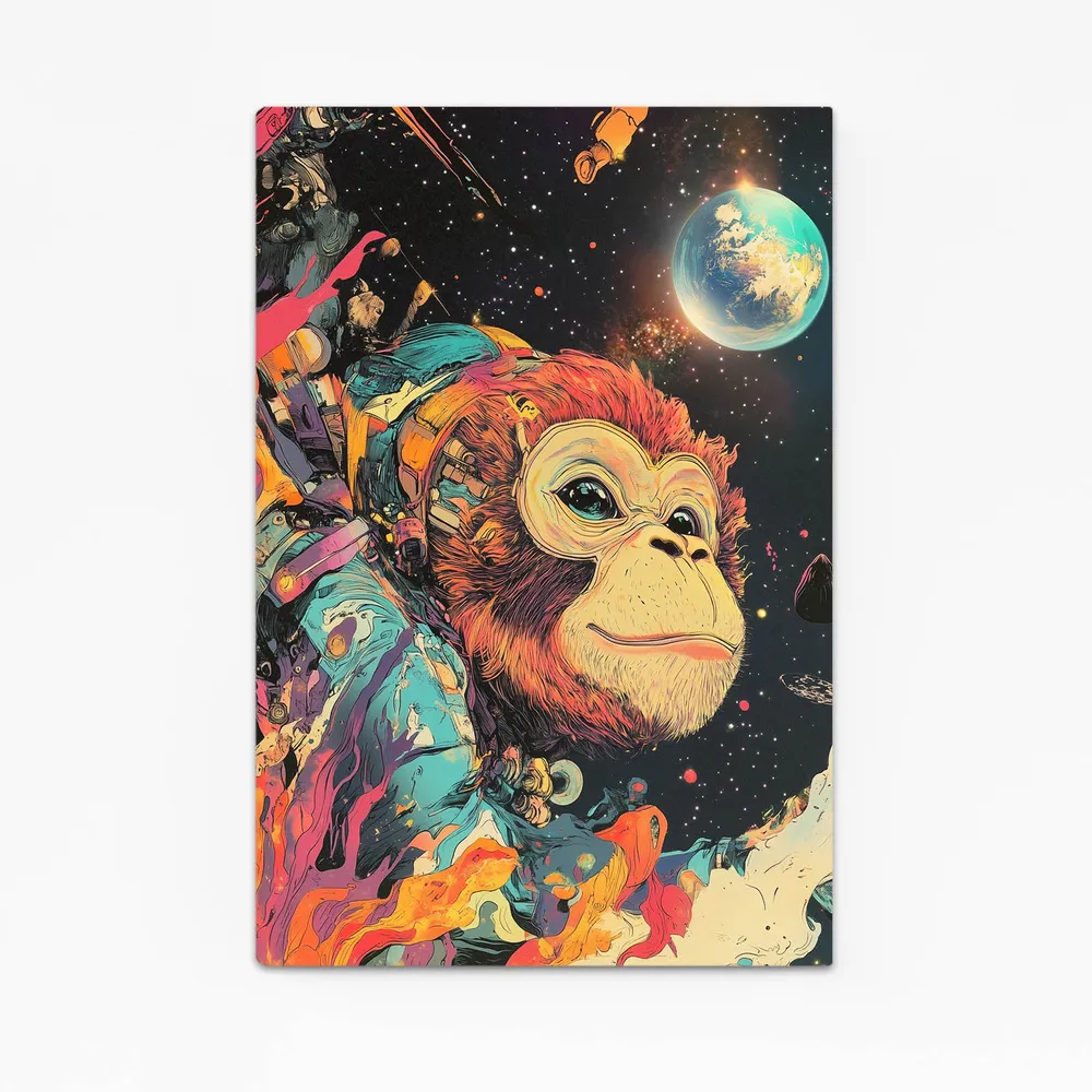 Tableau Singe Dans L'espace MusaArtGallery