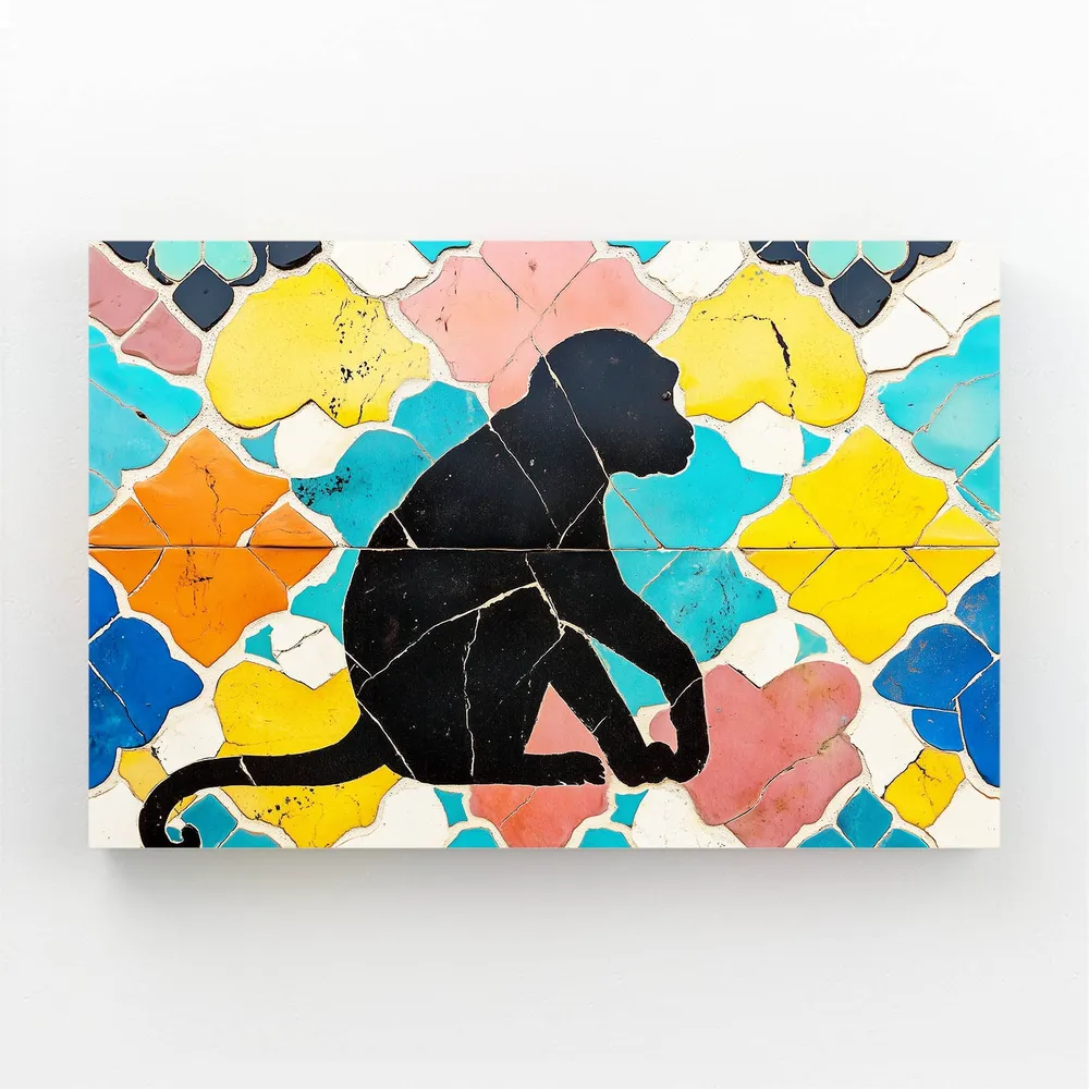 Tableau Singe Mosaique MusaArtGallery