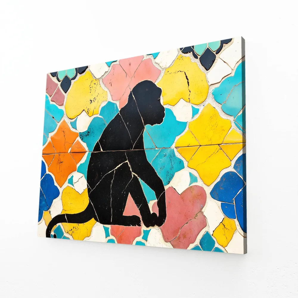 Tableau Singe Mosaique MusaArtGallery