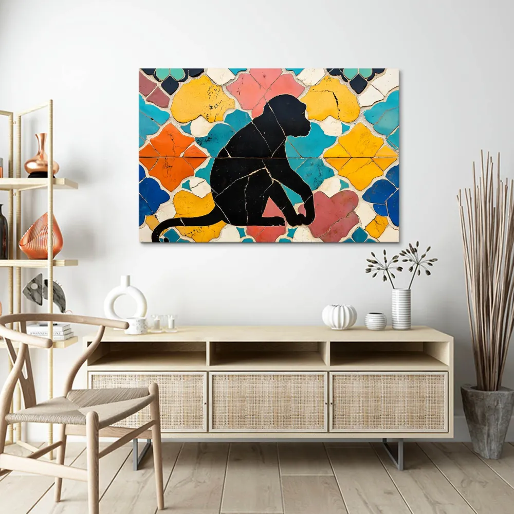 Tableau Singe Mosaique MusaArtGallery