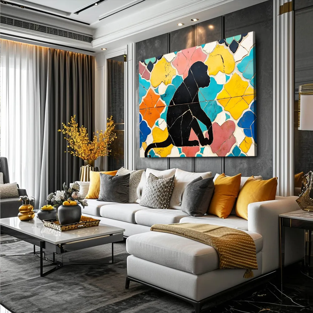 Tableau Singe Mosaique MusaArtGallery