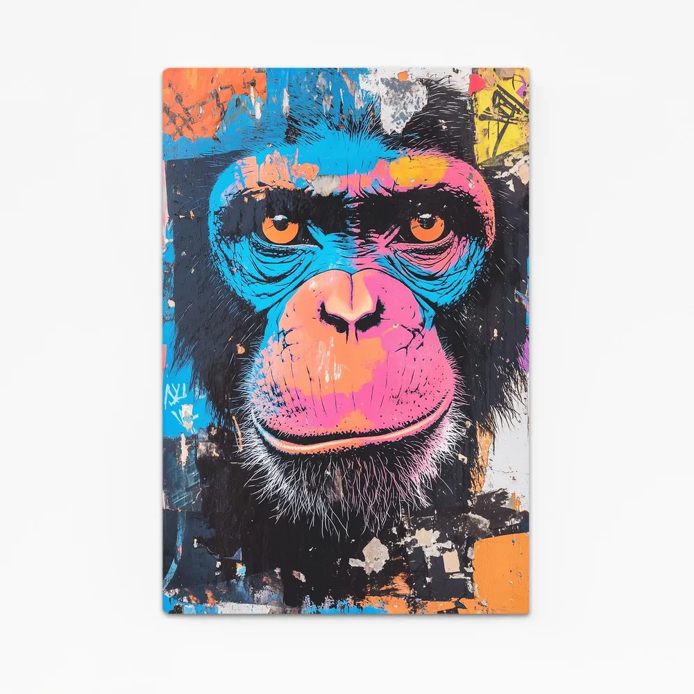 Tableau Singe Tete Bleu MusaArtGallery