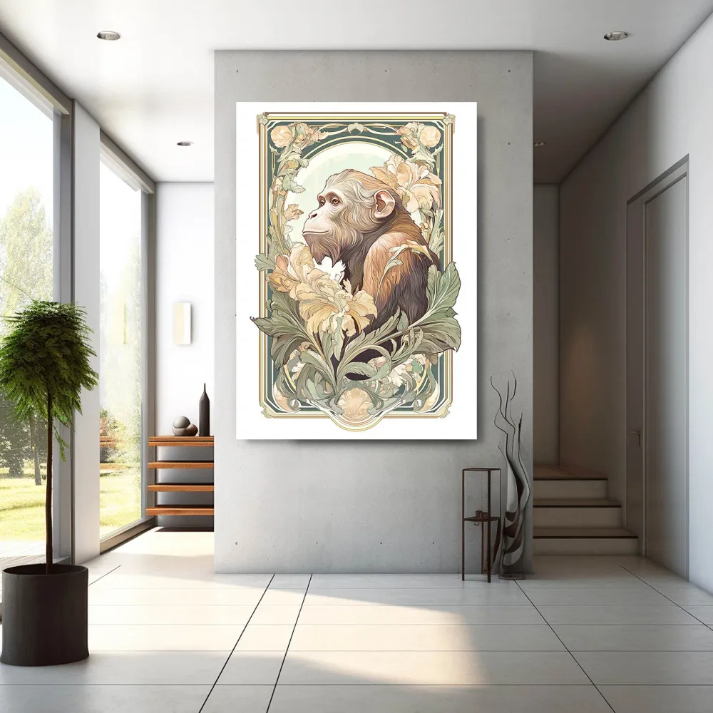 Tableau Singe Vintage MusaArtGallery