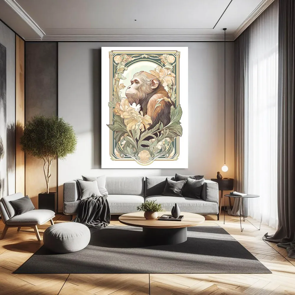 Tableau Singe Vintage MusaArtGallery