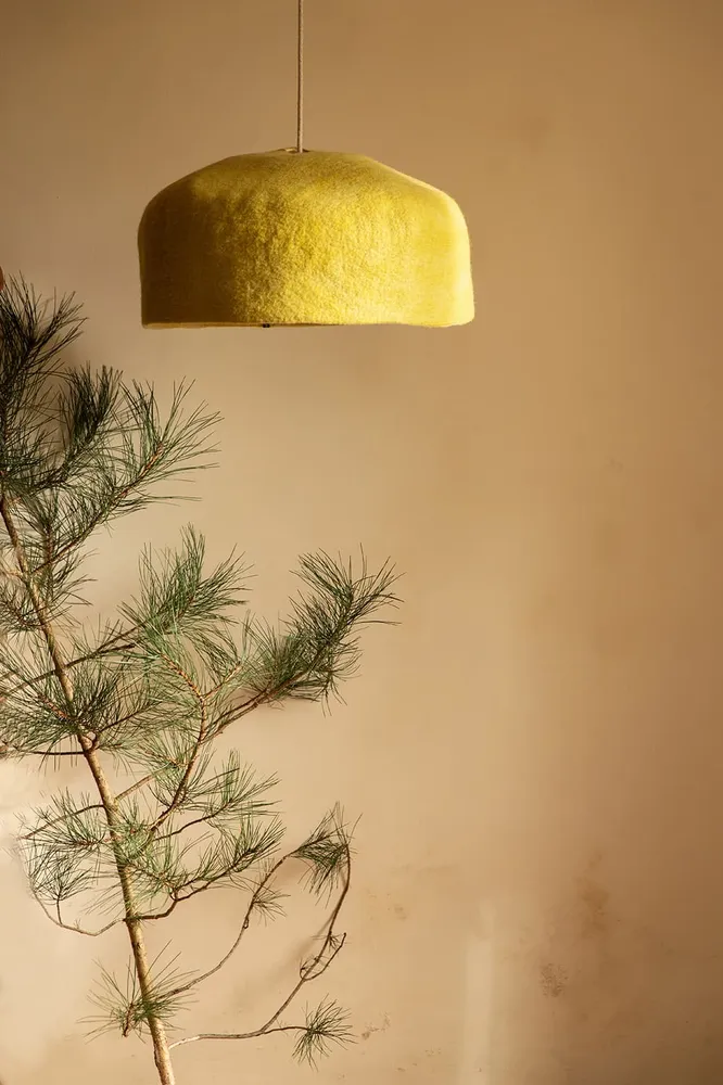 Abat-Jour Yourte - Chartreuse - Naturel MUSKHANE