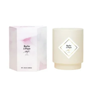 Bougie parfumée - Barbe à Papa - Bracelet Argent acier inoxydable - 180 g My Jolie Candle