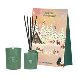 Coffret bougie & bouquet parfumés - La foret enchantée - Sapin givré My Jolie Candle