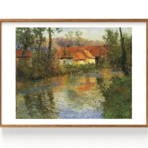 Ferme aux toits rouges au bord de l'Arques, fin d'été (1847-1906) My Store