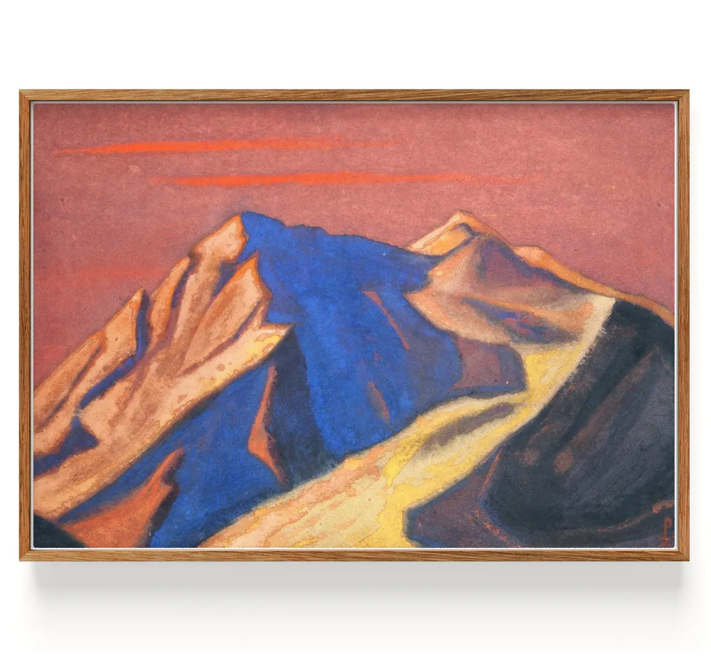 Himalaya (Le sommet dans le coucher de soleil flamboyant) (1946) My Store