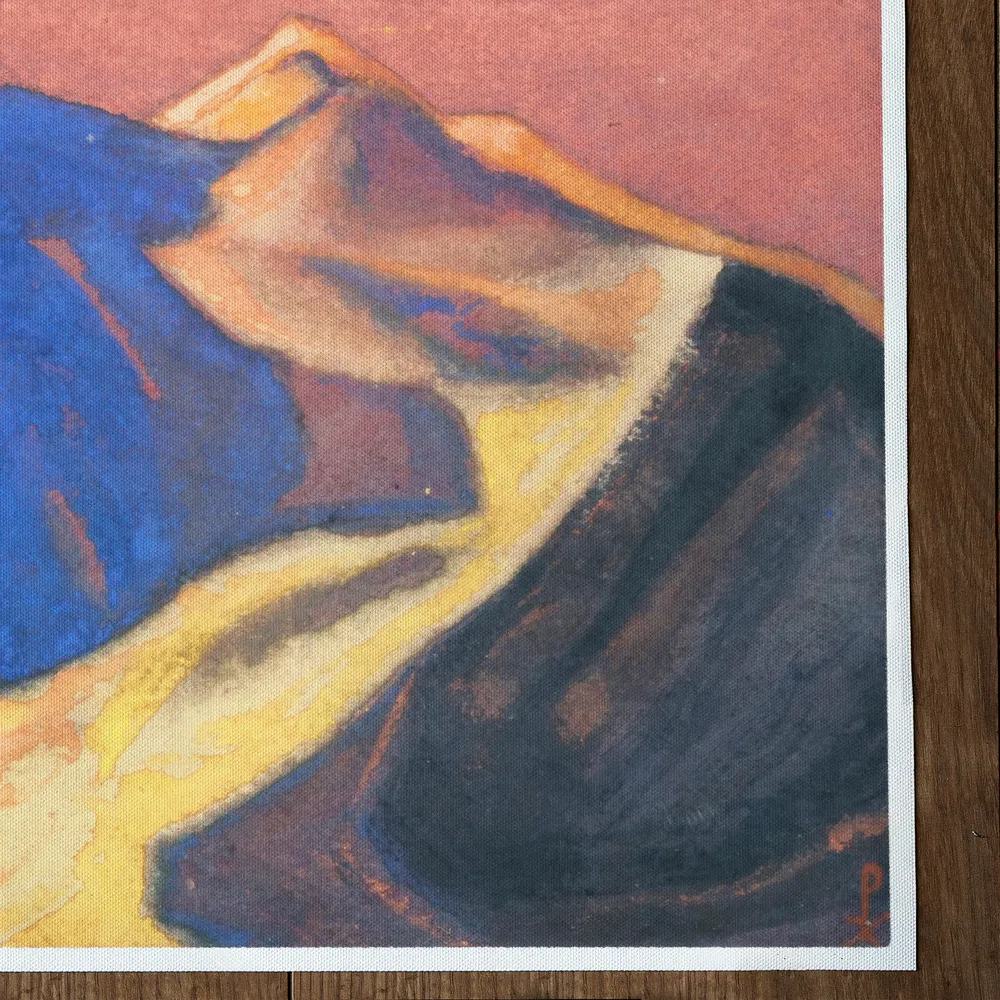Himalaya (Le sommet dans le coucher de soleil flamboyant) (1946) My Store