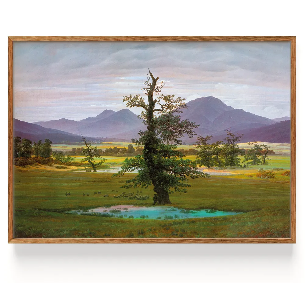 Paysage de village à la lumière du matin (1822) My Store