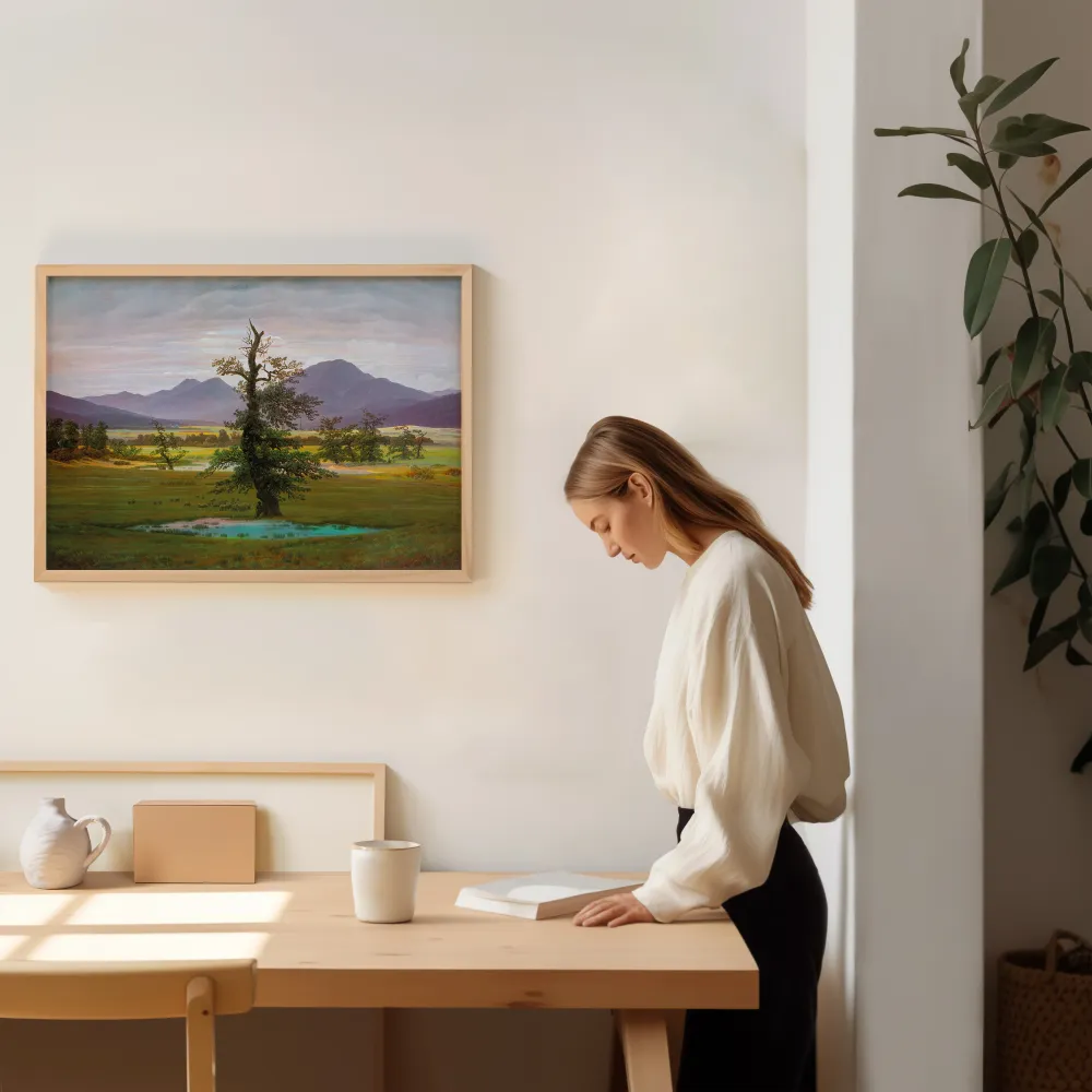 Paysage de village à la lumière du matin (1822) My Store