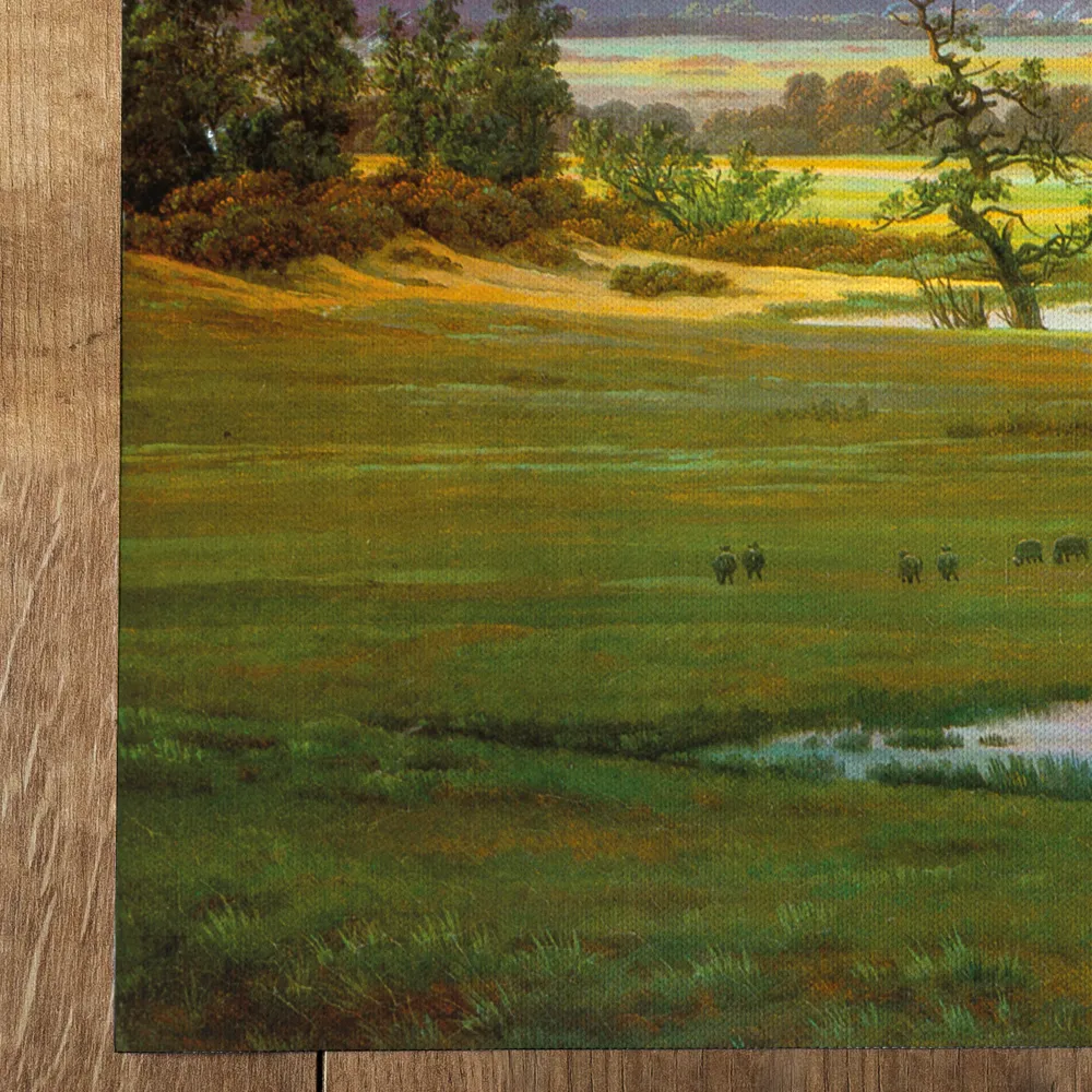 Paysage de village à la lumière du matin (1822) My Store