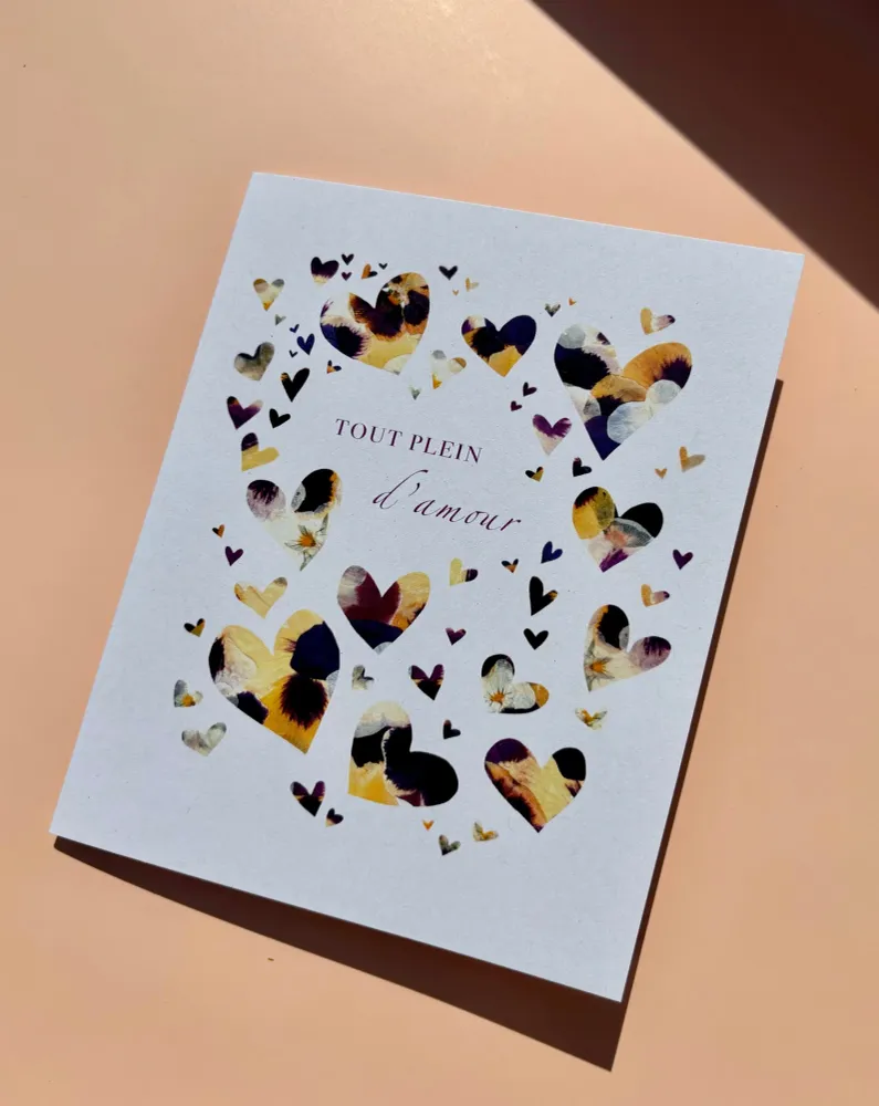 Cartes de vœux - Tout plein d’amour Nature Ephemere