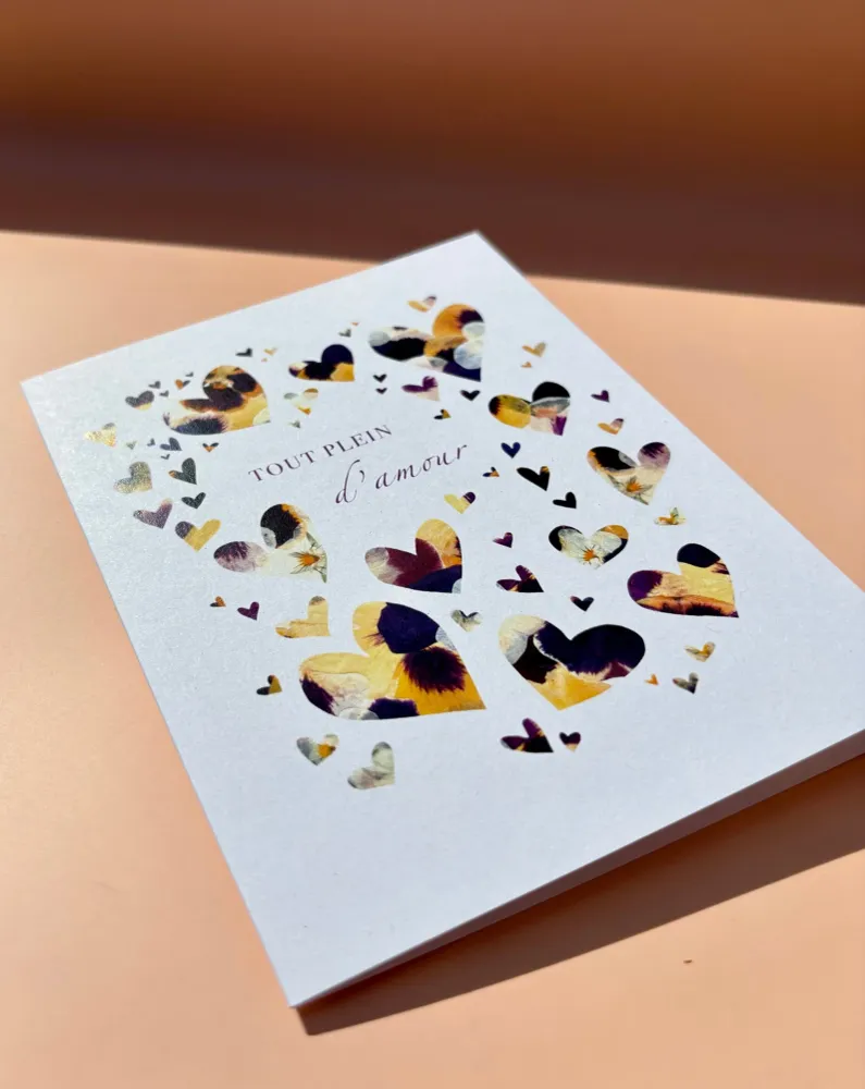 Cartes de vœux - Tout plein d’amour Nature Ephemere