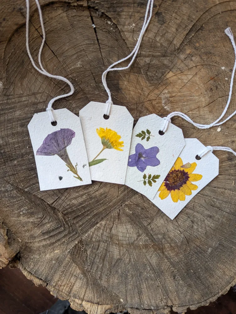Étiquette Cadeau Botanique Nature Éphémère