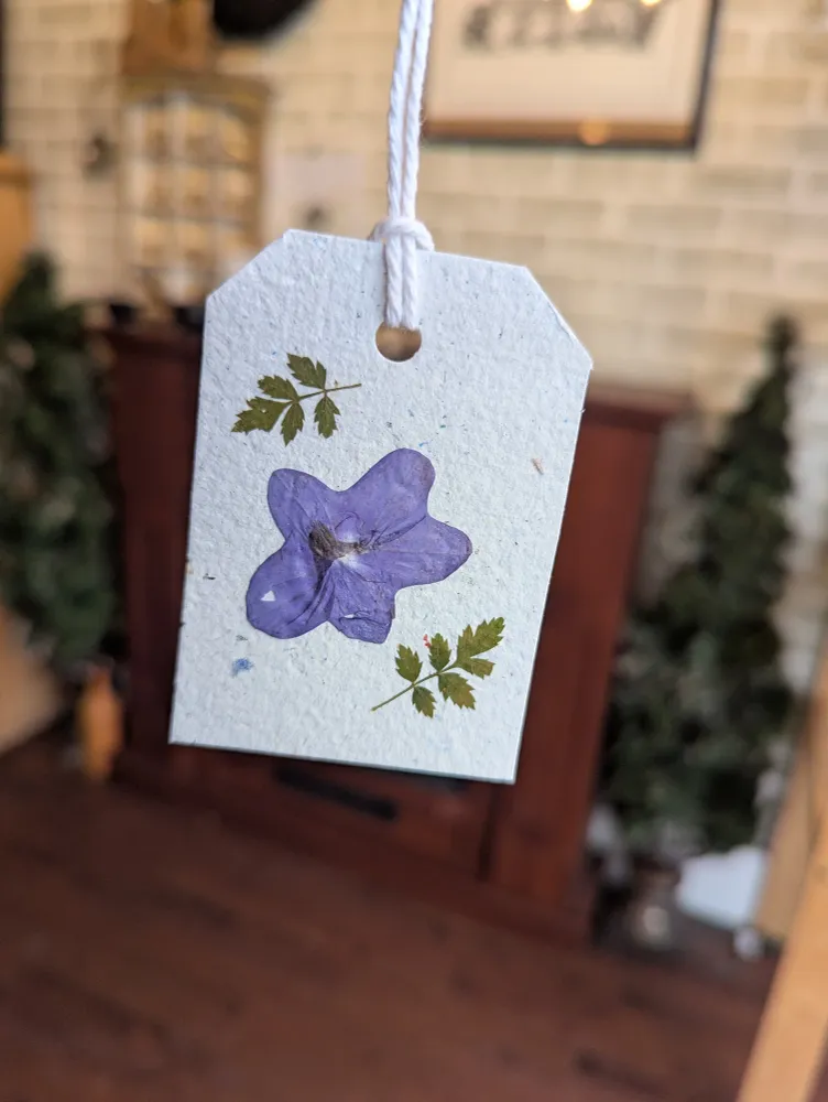 Étiquette Cadeau Botanique Nature Éphémère