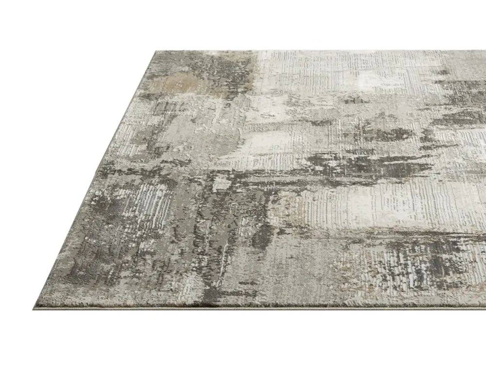 POSH - Tapis 5 X 8 taupe abstrait NCA