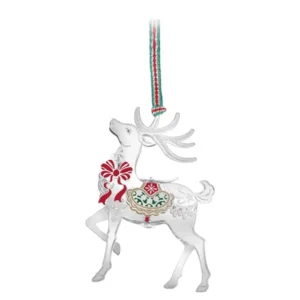Newbridge Reindeer Red Bow Hanging Decoration