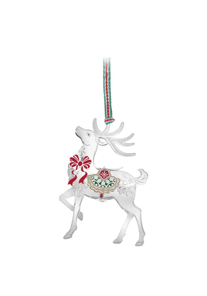 Newbridge Reindeer Red Bow Hanging Decoration