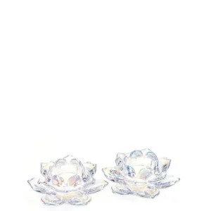 Newgrange Living Unicorn Lustre Lotus Tealight Pair