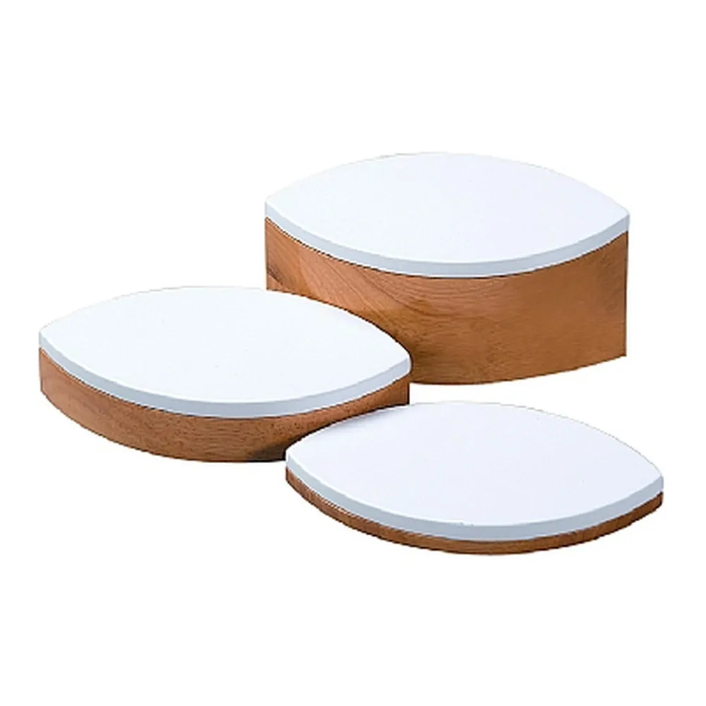 Ensemble de 3 blocs en bois naturel Noblepack CA
