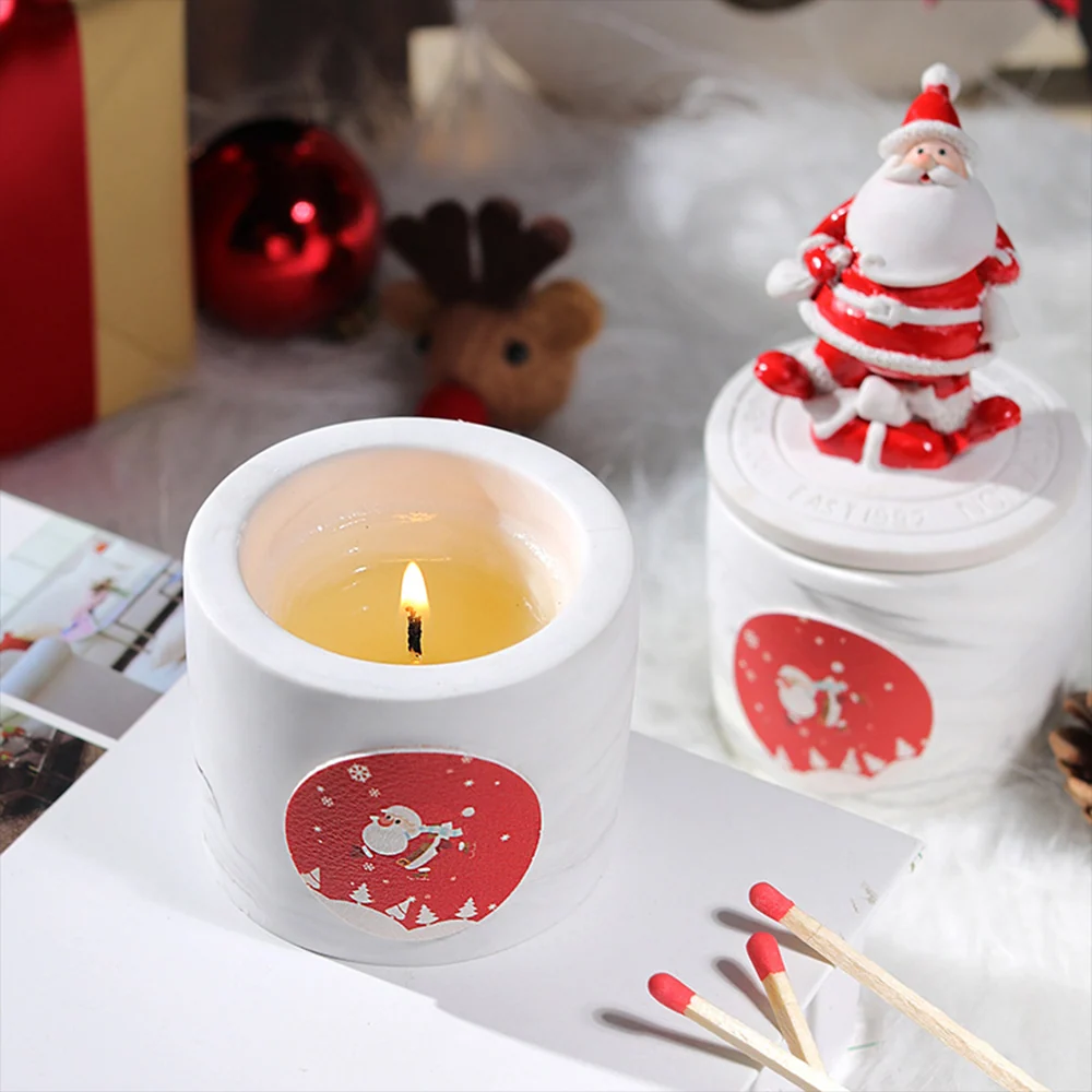 TD® Noël aromathérapie bougie coffret cadeau fournitures cadeaux ensemble Arrangement ornement parfum mariage accompagnant...