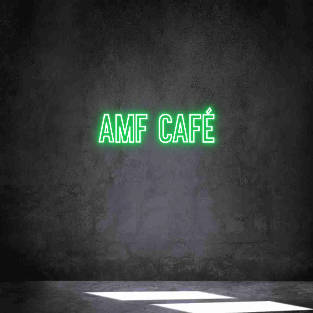 Néon personnalisé: AMF CAFÉ