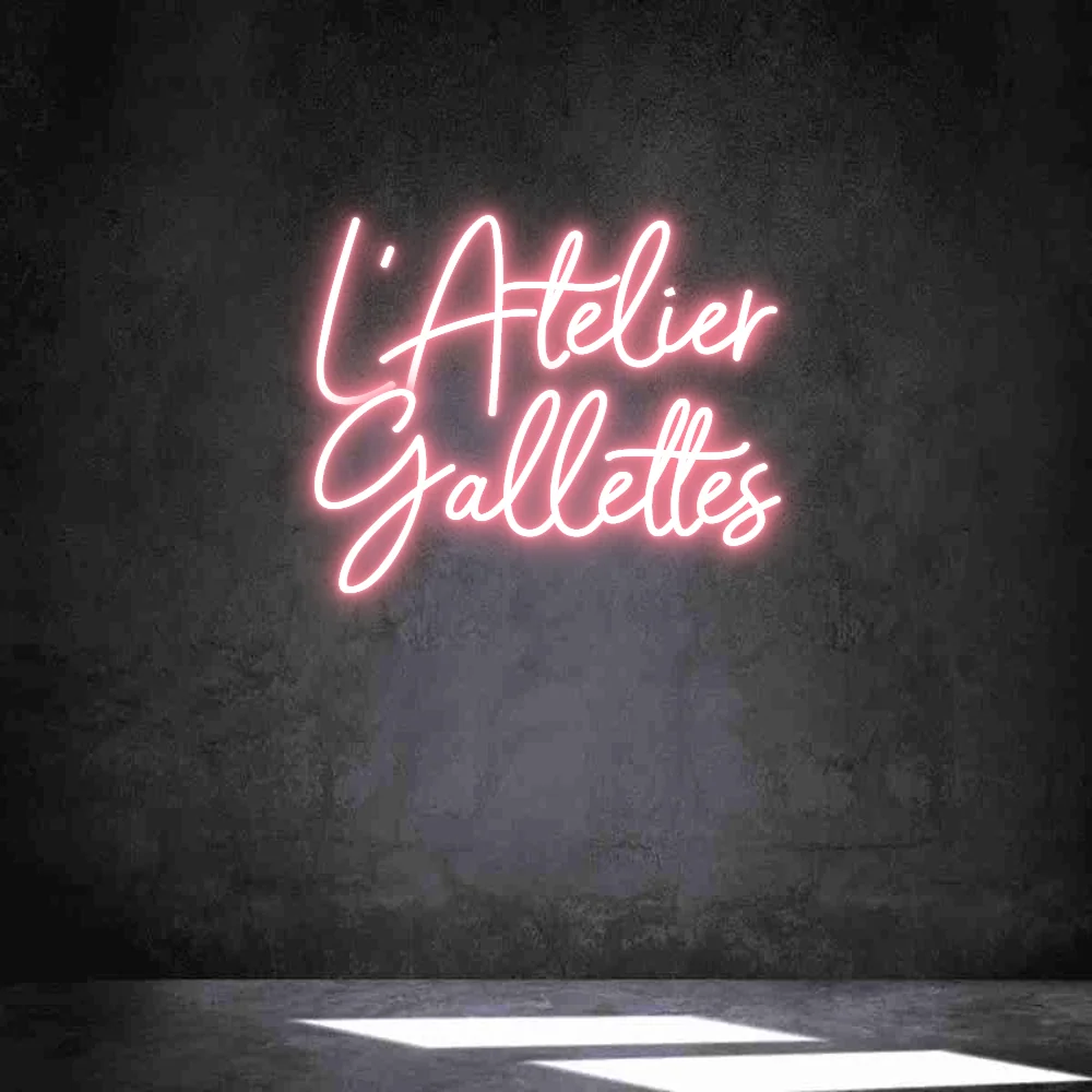 Néon personnalisé: L'Atelier Galle...