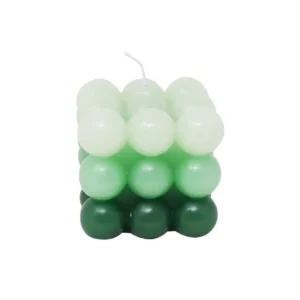 Chandelles bulles trois tons de vert Nostalgia