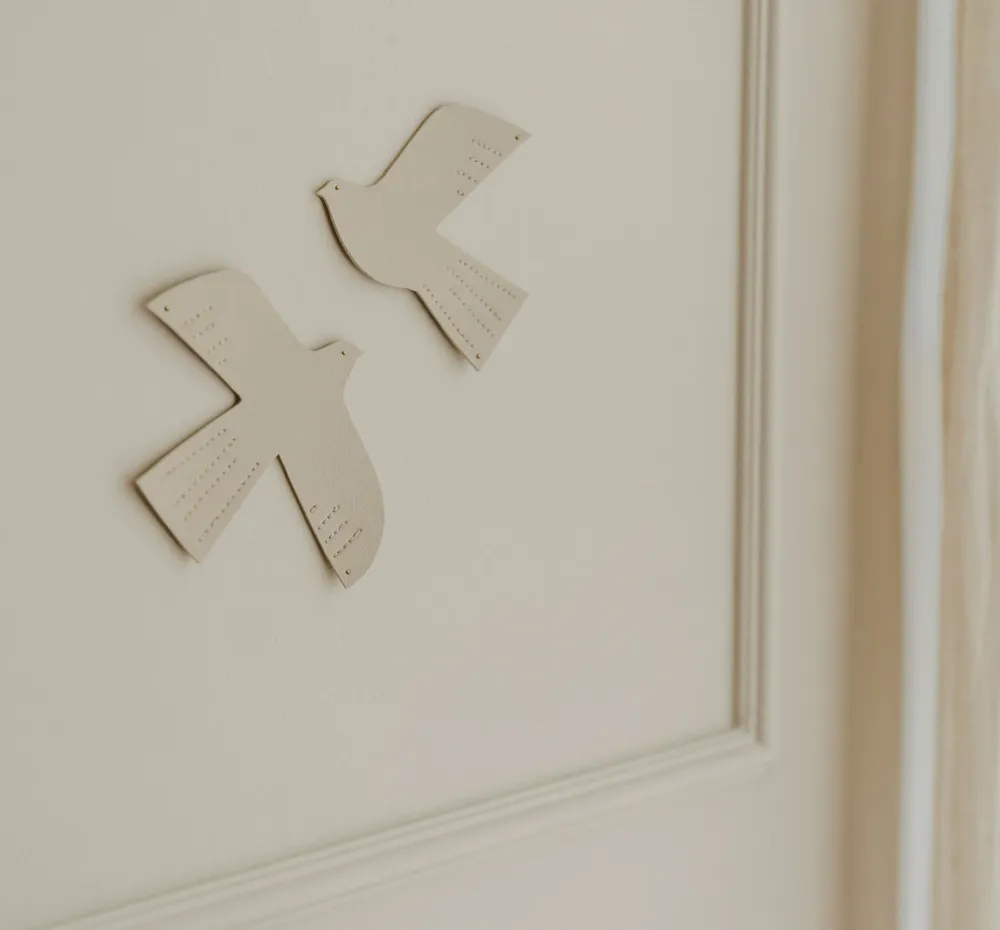 Oiseau décoratif | Beige M