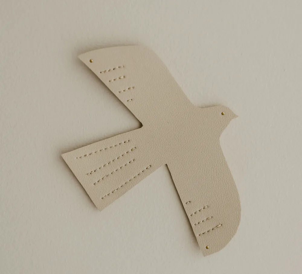 Oiseau décoratif | Beige M