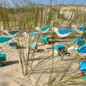 Oiseau de mer décoratif en bois