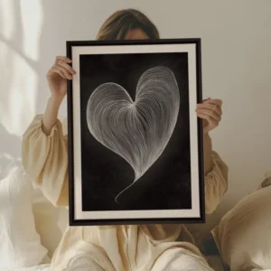 SILENT PULSE, Oeuvre sur toile étirée Oleka Canvas