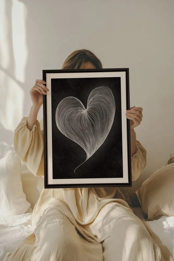 SILENT PULSE, Oeuvre sur toile étirée Oleka Canvas