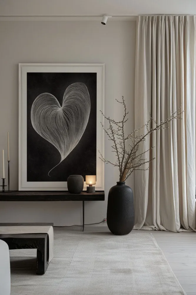 SILENT PULSE, Oeuvre sur toile étirée Oleka Canvas
