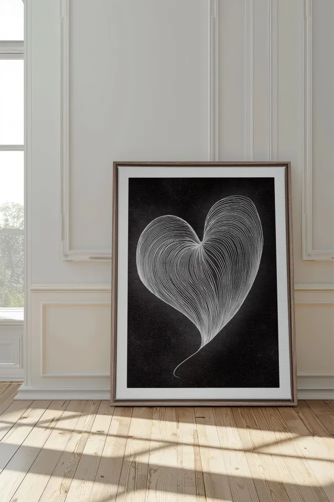 SILENT PULSE, Oeuvre sur toile étirée Oleka Canvas