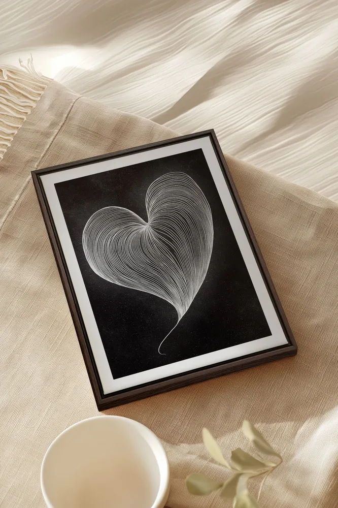 SILENT PULSE, Oeuvre sur toile étirée Oleka Canvas