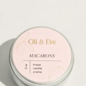 Bougie | Macarons Oli & Eve | Artisan d'ici | Montréal