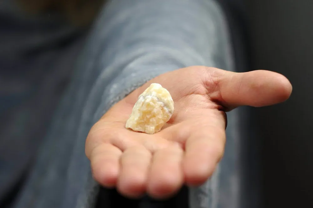 Orange de calcite - brut